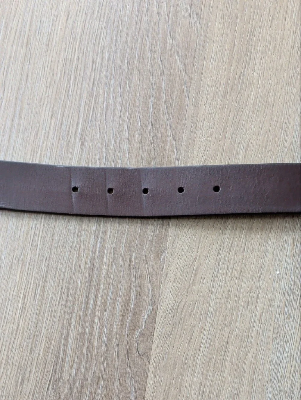 Joseph Abboud Brown Leather Belt with Embossed Logo
